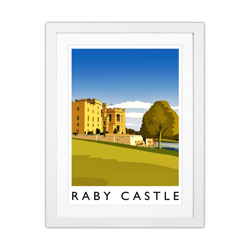 Raby Castle 2 Portrait Travel Art Print by Richard O'Neill White Grain