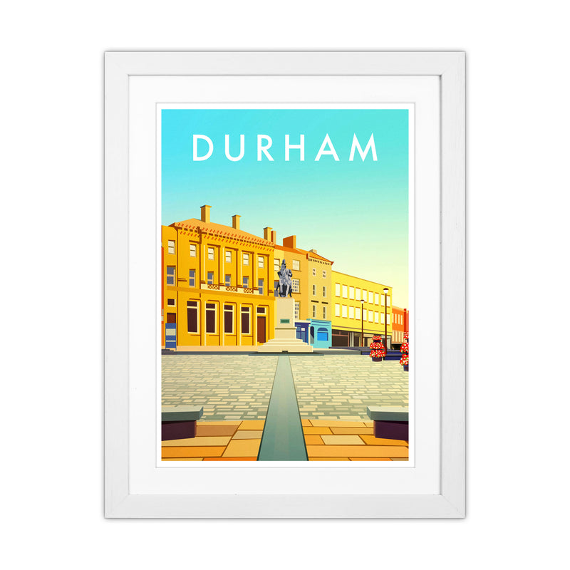 Durham 2 Portrait Travel Art Print by Richard O'Neill White Grain