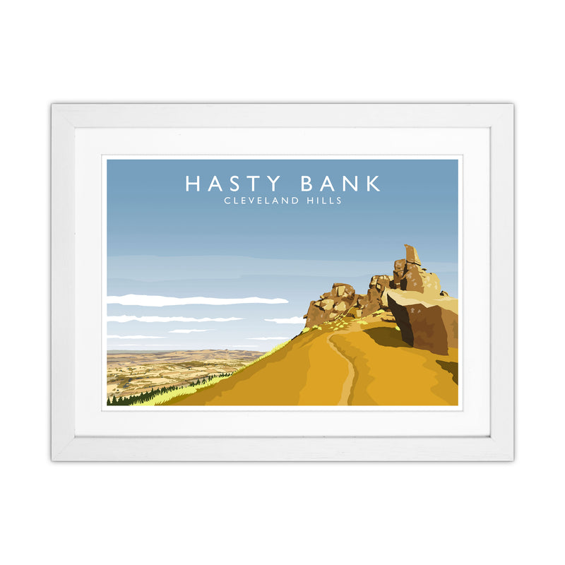 Hasty Bank Travel Art Print by Richard O'Neill White Grain