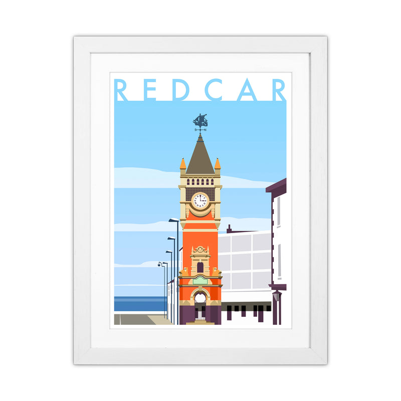 Redcar 3 Travel Art Print by Richard O'Neill White Grain