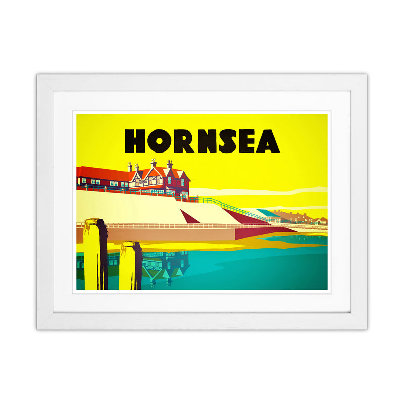 Hornsea 2 Travel Art Print by Richard O'Neill White Grain