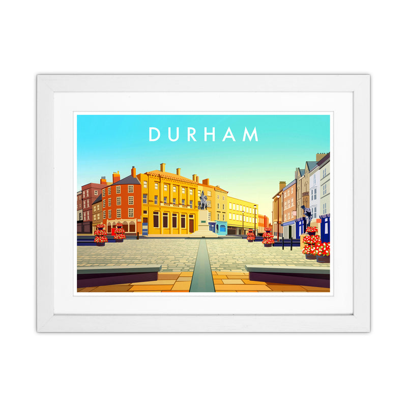 Durham 2 Travel Art Print by Richard O'Neill White Grain