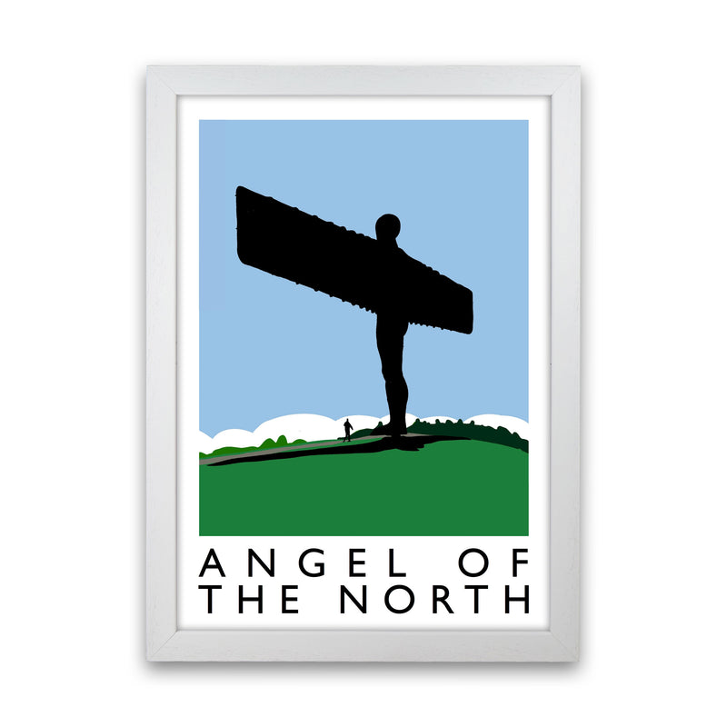 Angel of The North Art Print by Richard O'Neill White Grain