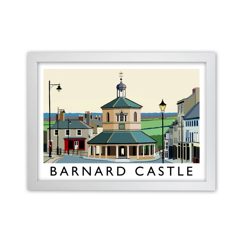 Barnard Castle Framed Digital Art Print by Richard O'Neill White Grain
