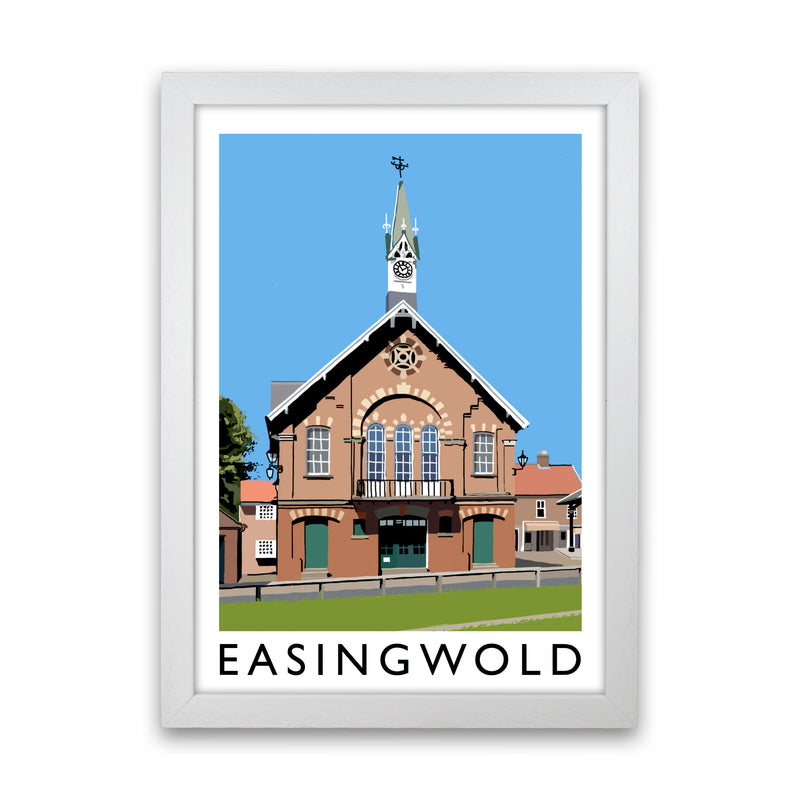 Easingwold Framed Digital Art Print by Richard O'Neill White Grain