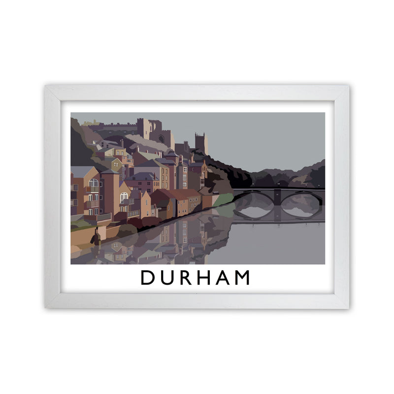 Durham Framed Digital Art Print by Richard O'Neill White Grain
