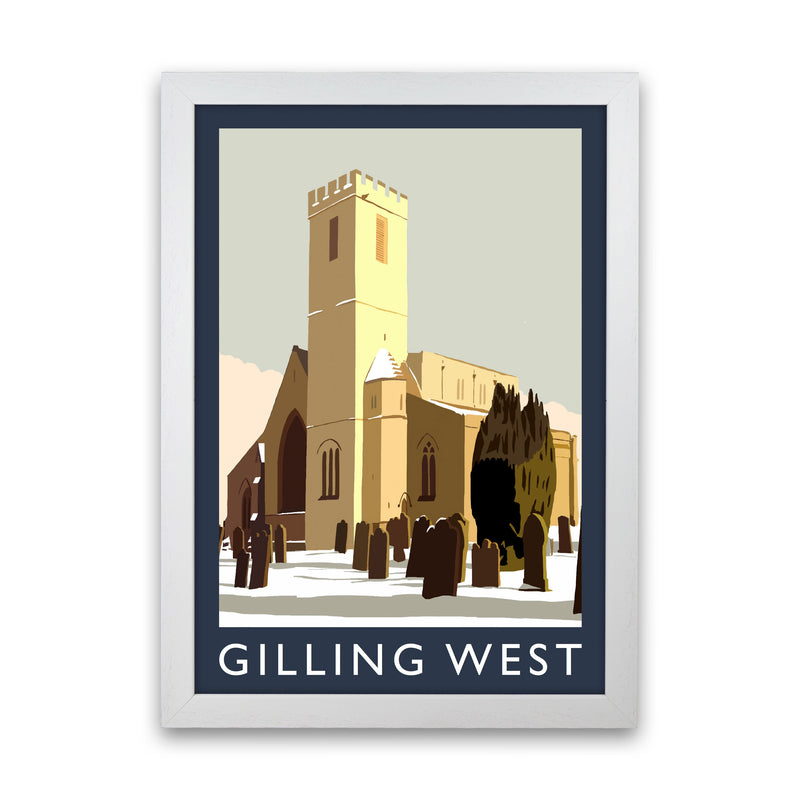 Gilling West Art Print by Richard O'Neill White Grain