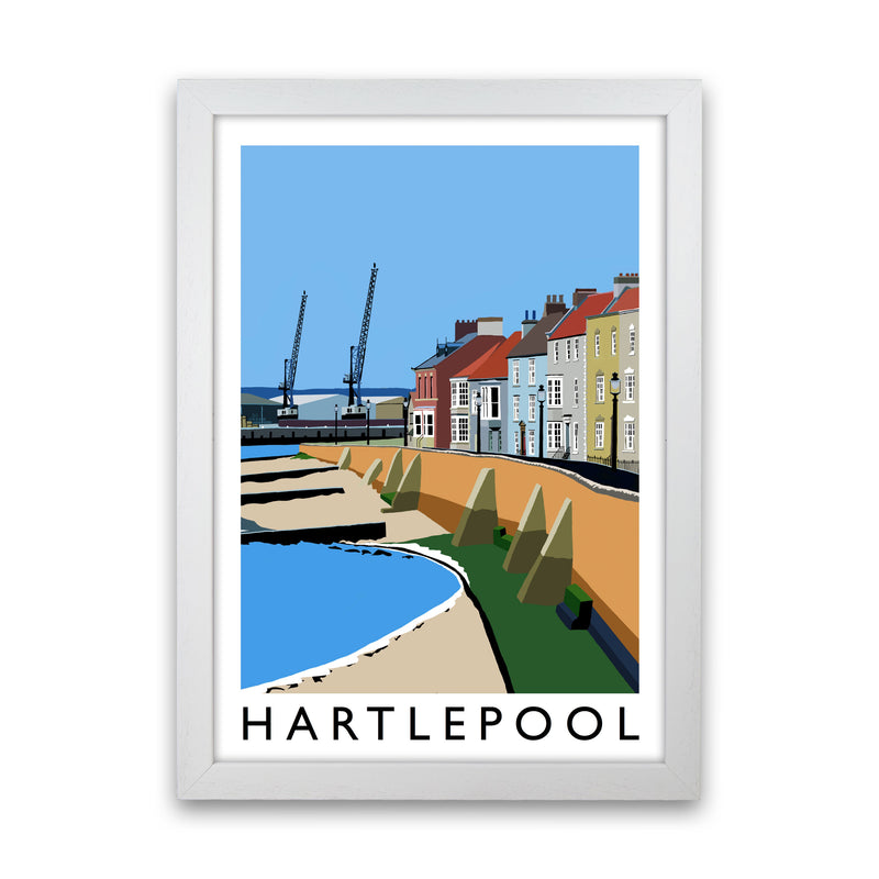 Hartlepool Framed Digital Art Print by Richard O'Neill White Grain