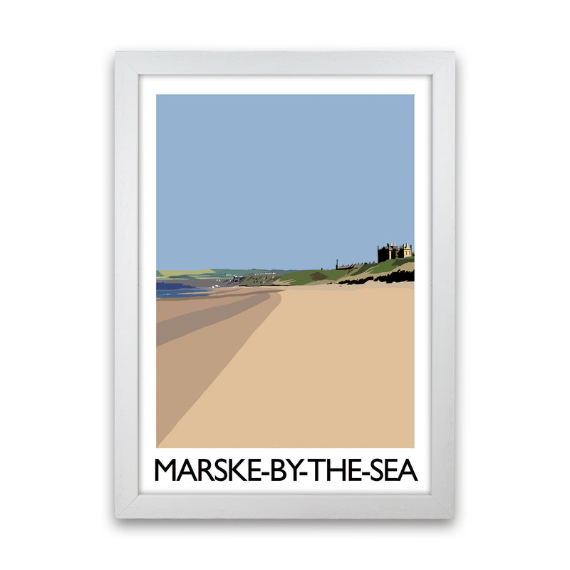 Marske-By-the-Sea Art Print by Richard O'Neill White Grain