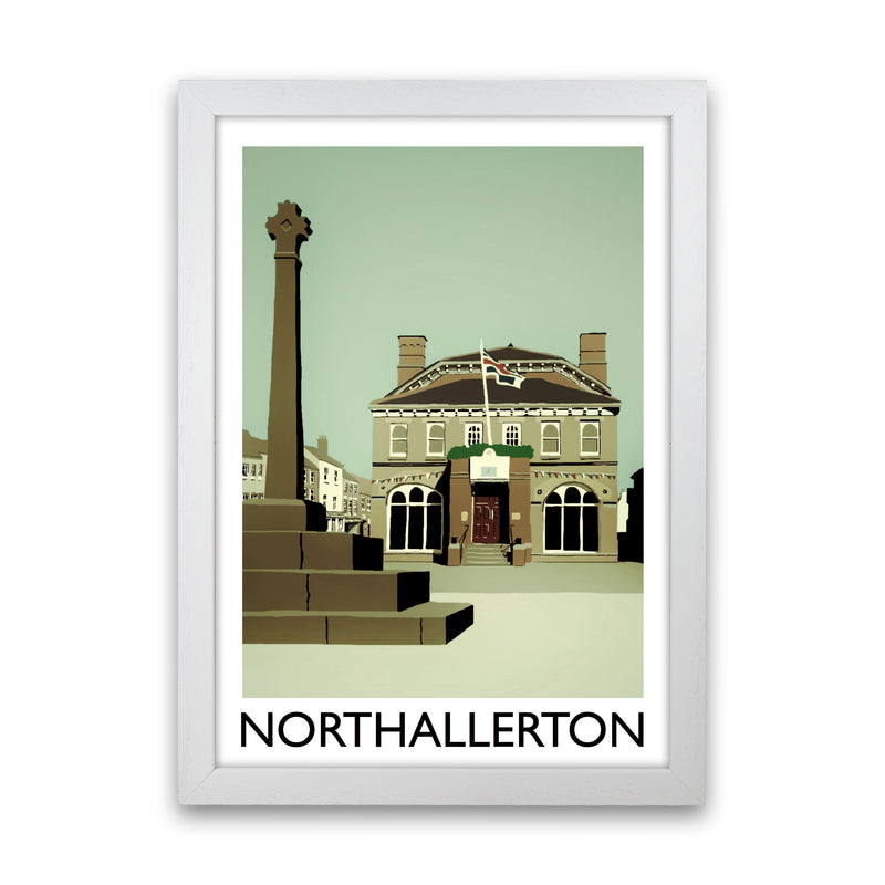 Northallerton Art Print by Richard O'Neill White Grain