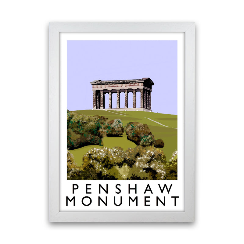 Penshaw Monument Art Print by Richard O'Neill White Grain