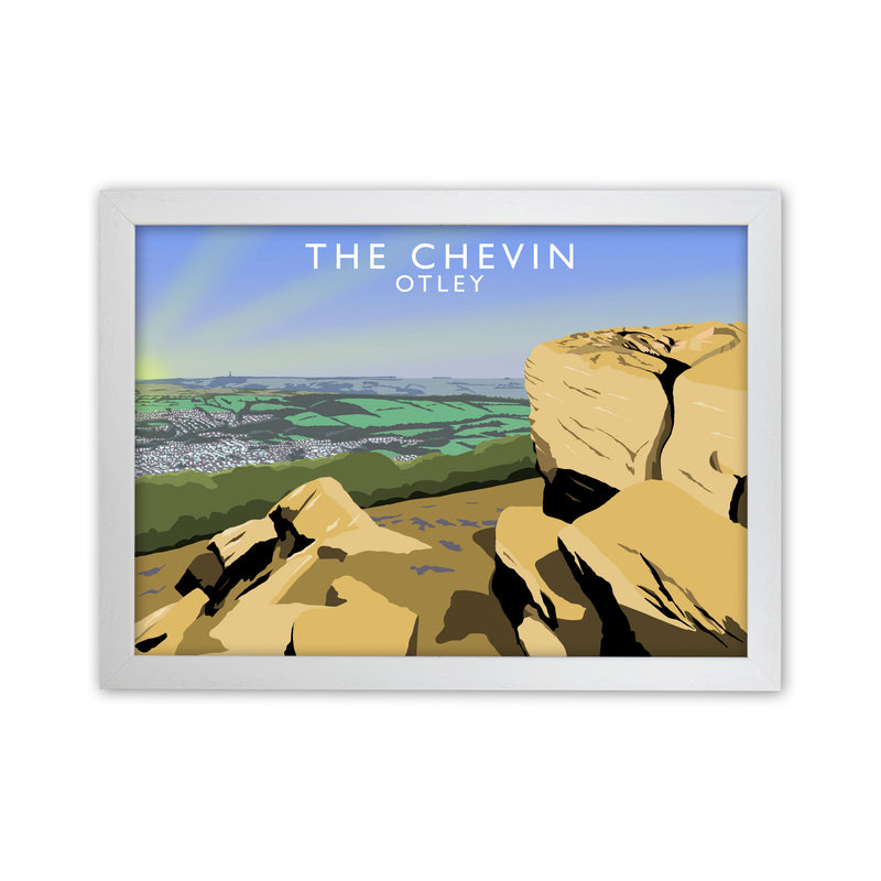 The Chevin Otley Art Print by Richard O'Neill White Grain