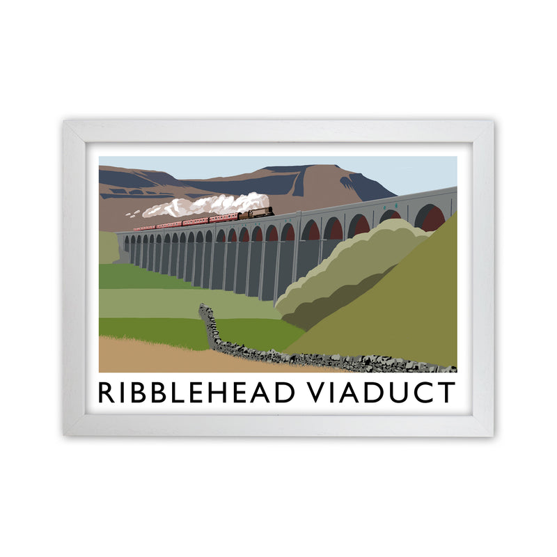 Ribblehead Viaduct Art Print by Richard O'Neill White Grain