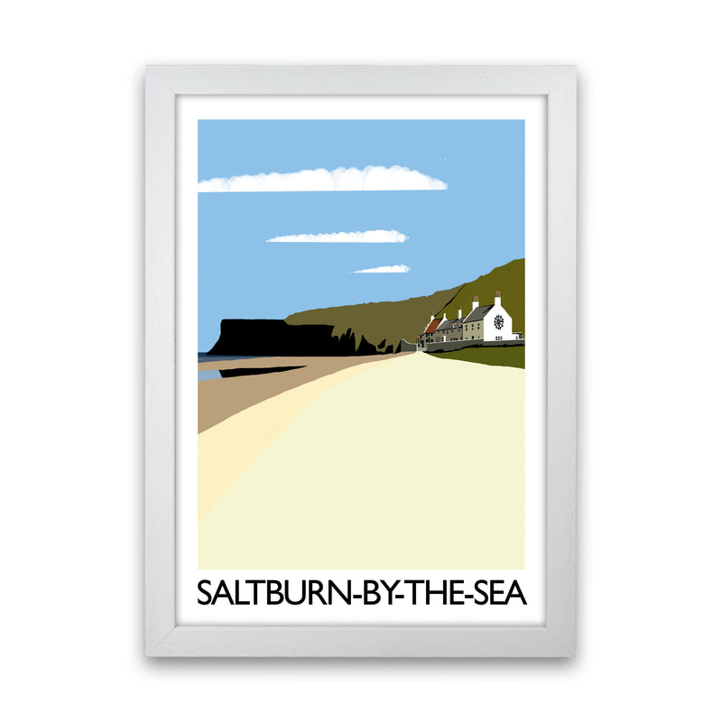 Saltburn-By-The-Sea Art Print by Richard O'Neill White Grain