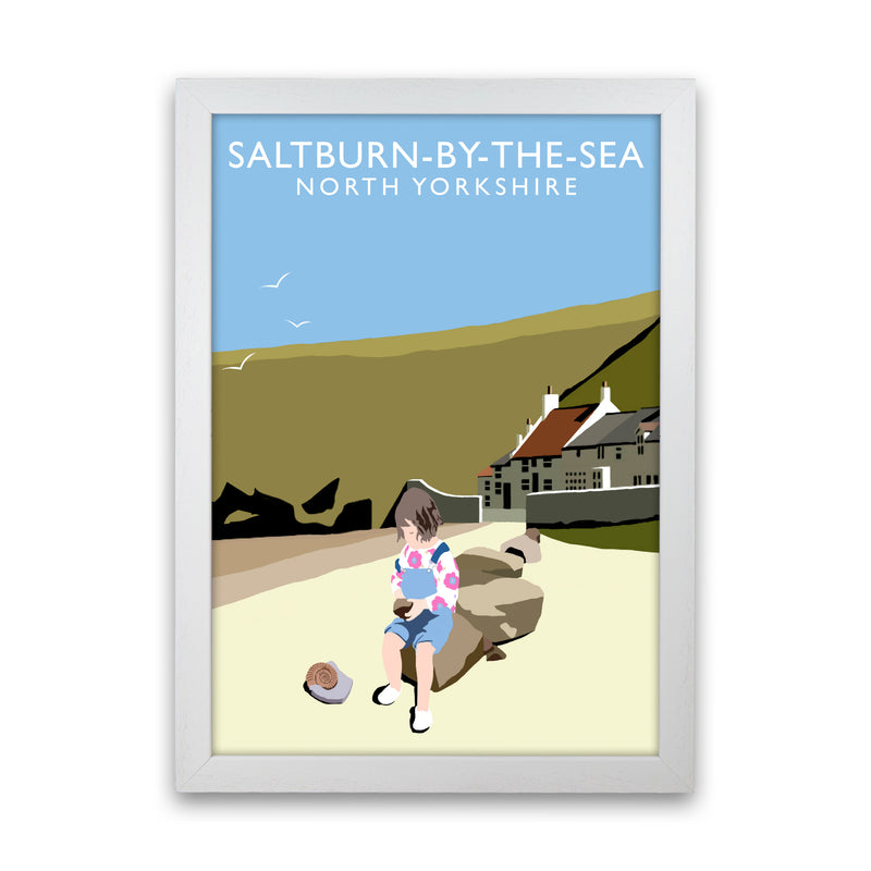 Saltburn-By-The-Sea North Yorkshire Art Print by Richard O'Neill White Grain