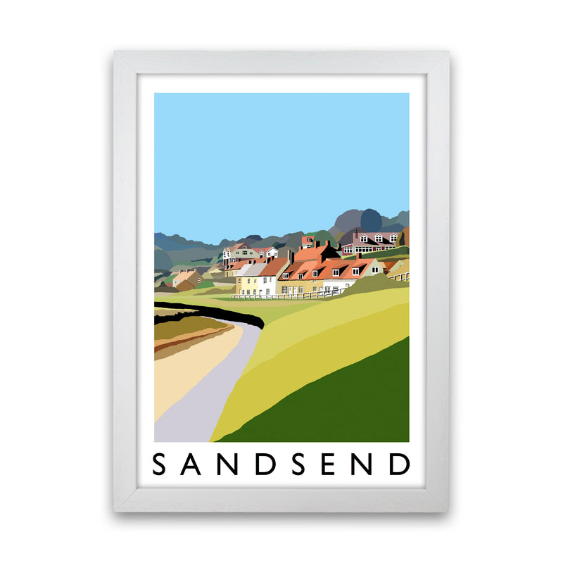 Sandsend Art Print by Richard O'Neill White Grain