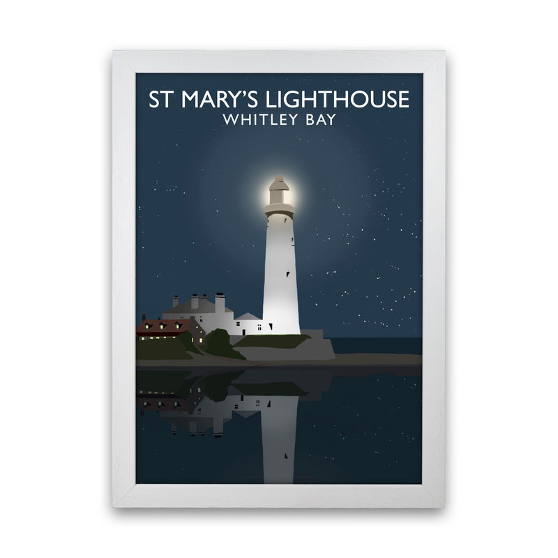 St. Mary's Lighthouse by Richard O'Neill White Grain