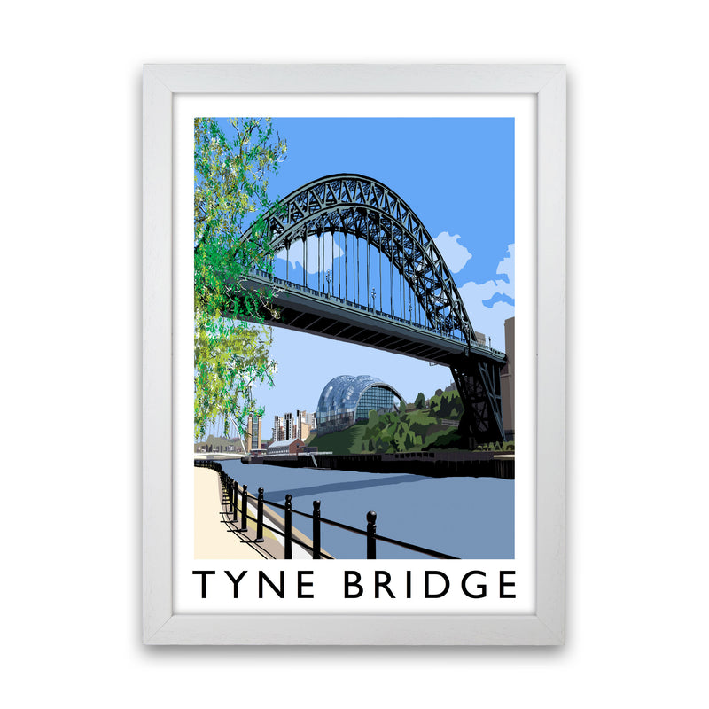 Tyne Bridge Art Print by Richard O'Neill White Grain