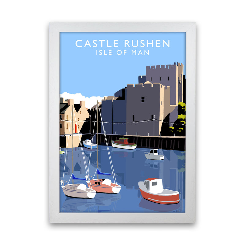 Castle Rushen by Richard O'Neill White Grain