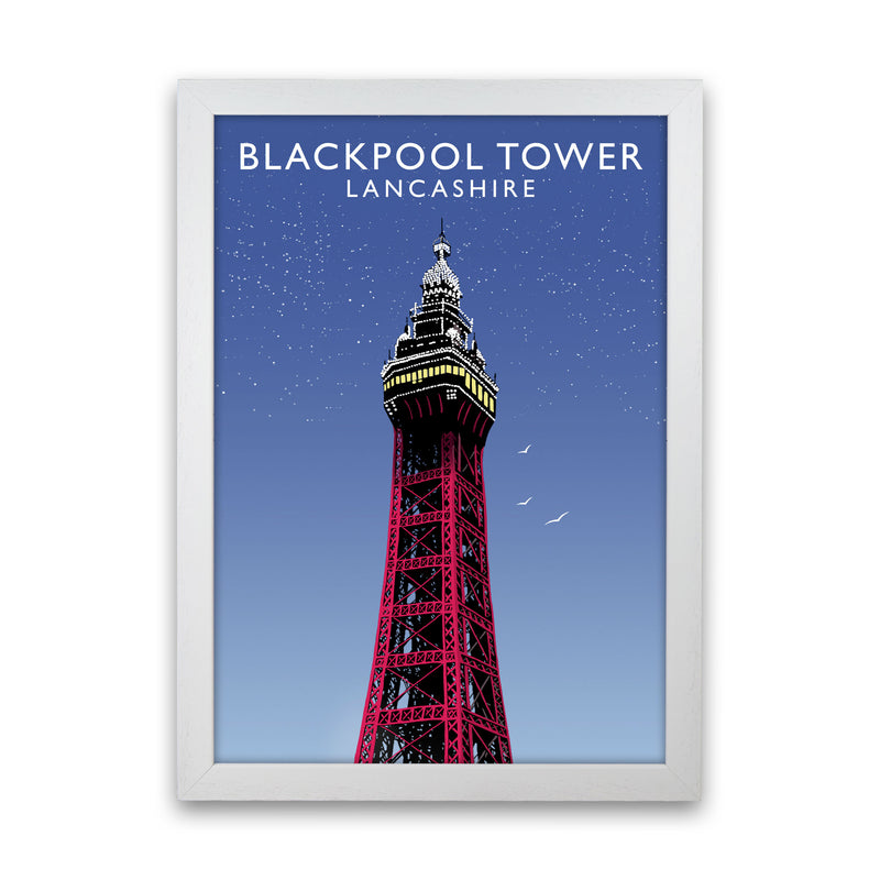 Blackpool Tower by Richard O'Neill White Grain