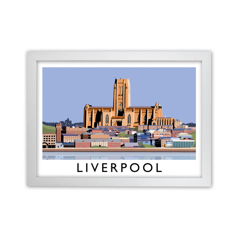 Liverpool Framed Digital Art Print by Richard O'Neill White Grain