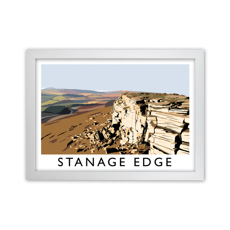 Stanage Edge by Richard O'Neill White Grain