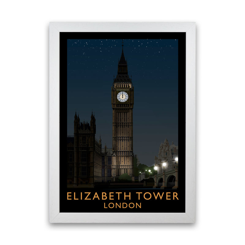 Elizabeth Tower by Richard O'Neill White Grain