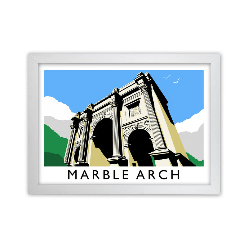 Marble Arch London Art Print by Richard O'Neill White Grain