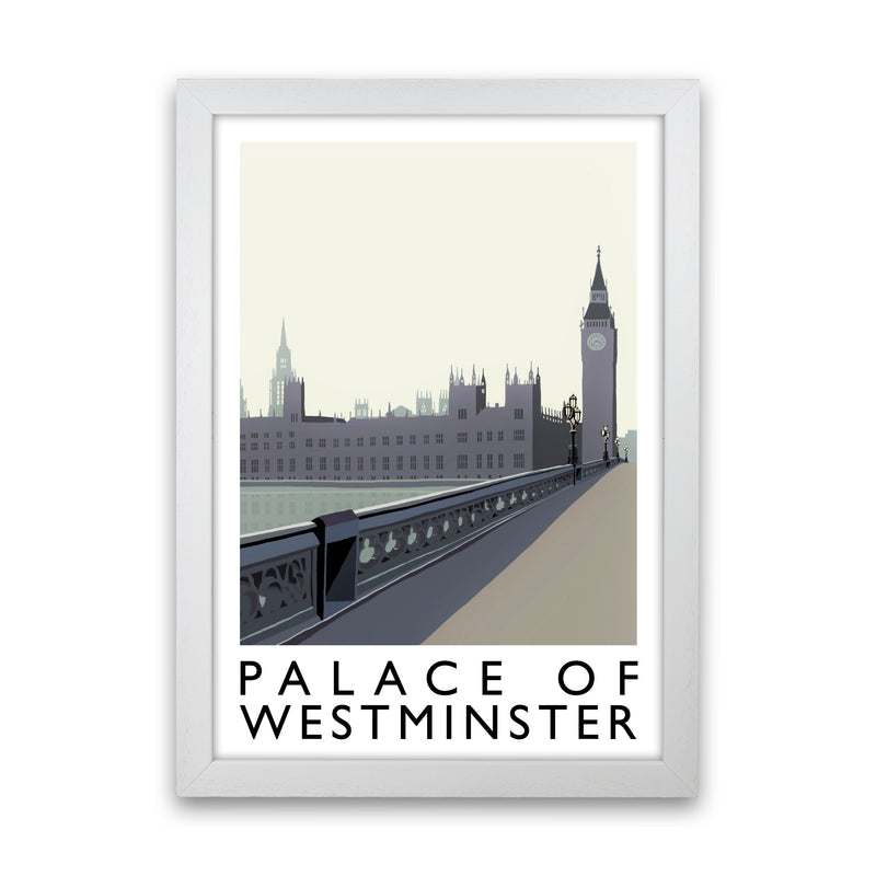 Palace Of Westminster by Richard O'Neill White Grain
