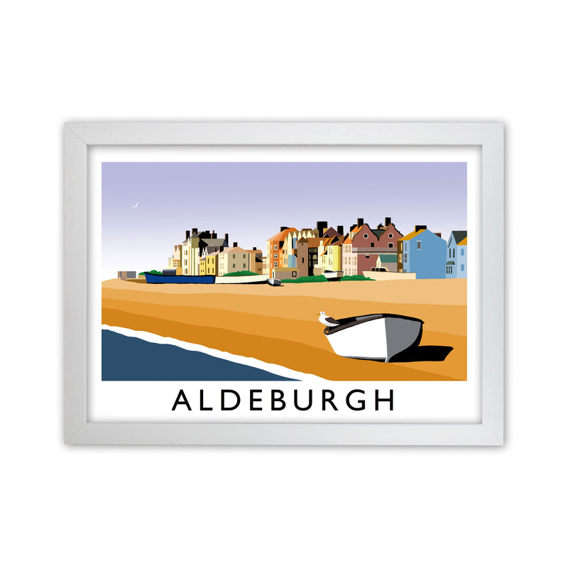 Aldeburgh Art Print by Richard O'Neill White Grain