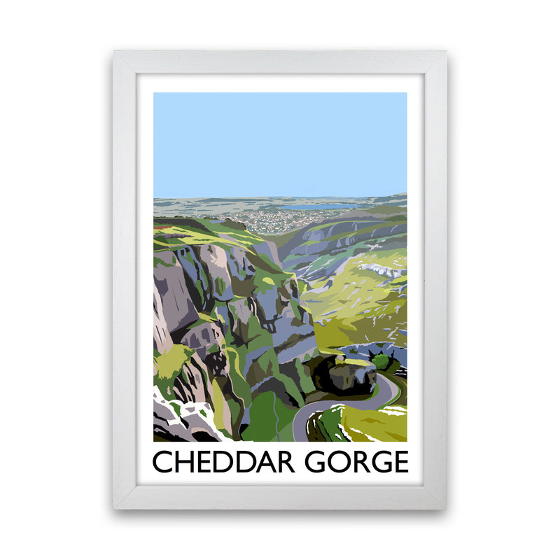 Cheddar Gorge Art Print by Richard O'Neill White Grain