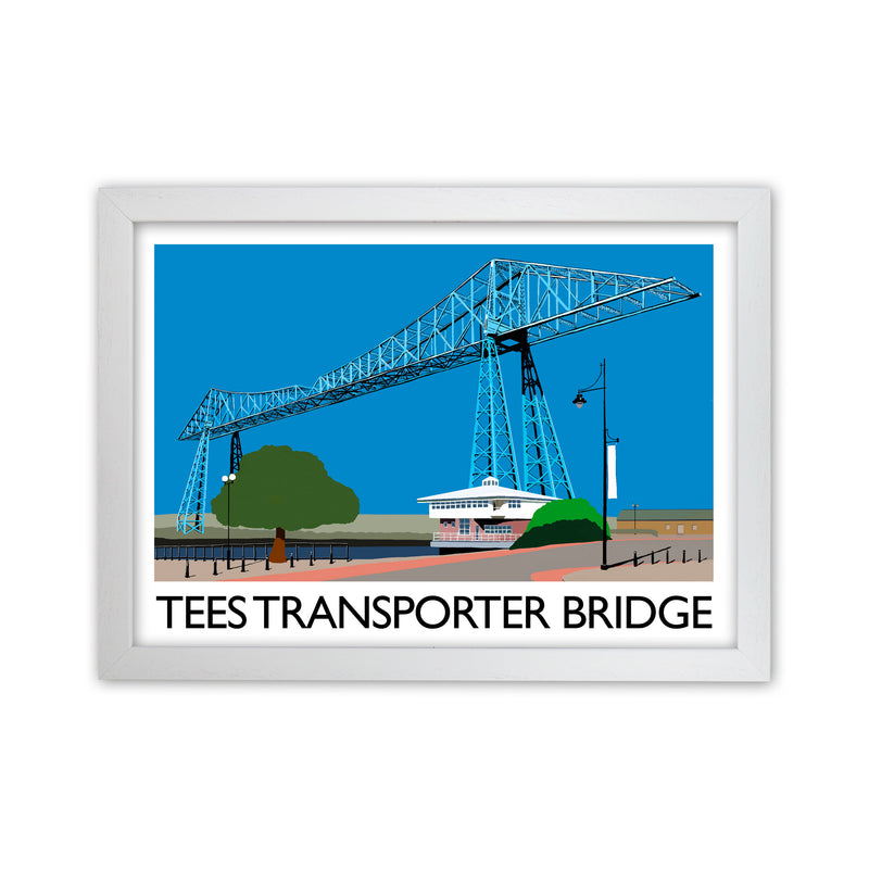 Tees Transporter Bridge by Richard O'Neill White Grain