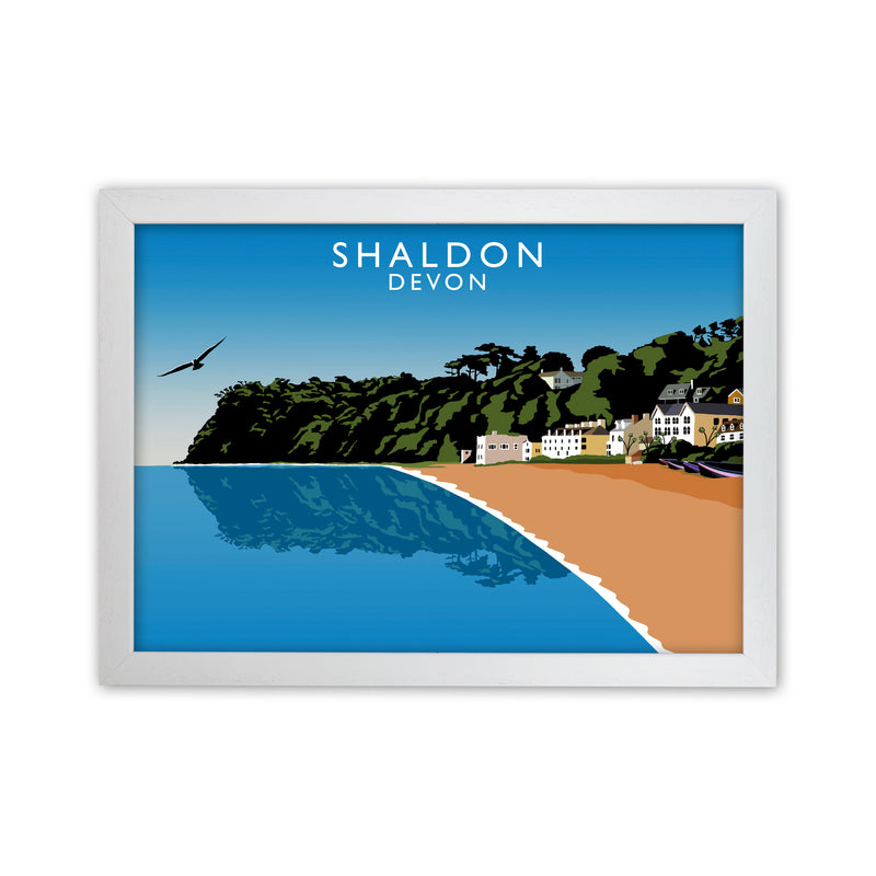 Shaldon Devon Art Print by Richard O'Neill White Grain