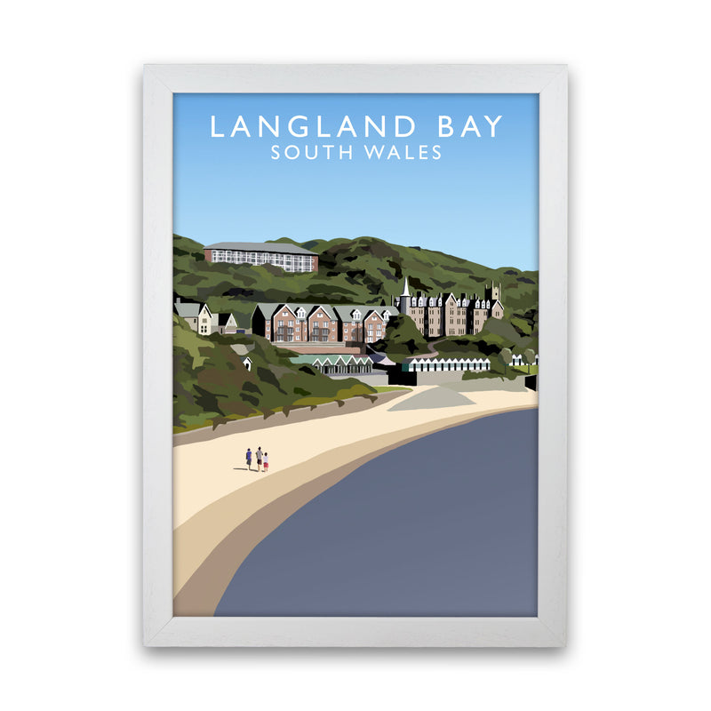 Langland Bay by Richard O'Neill White Grain