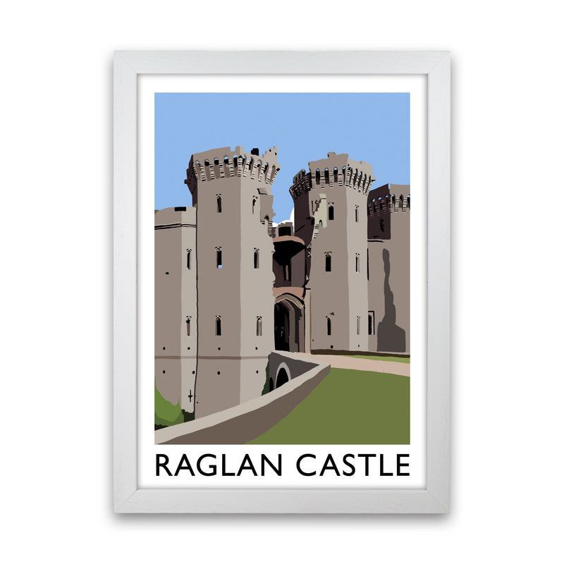 Raglan Castle by Richard O'Neill White Grain
