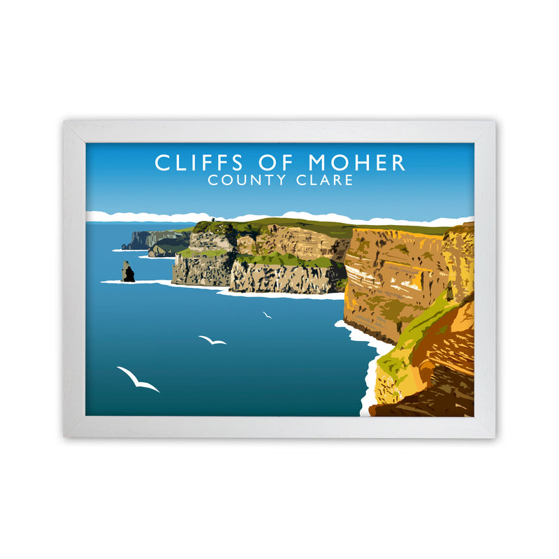 Cliffs Of Moher by Richard O'Neill White Grain