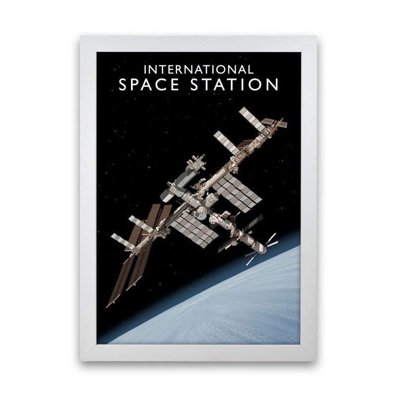 International Space Station by Richard O'Neill White Grain