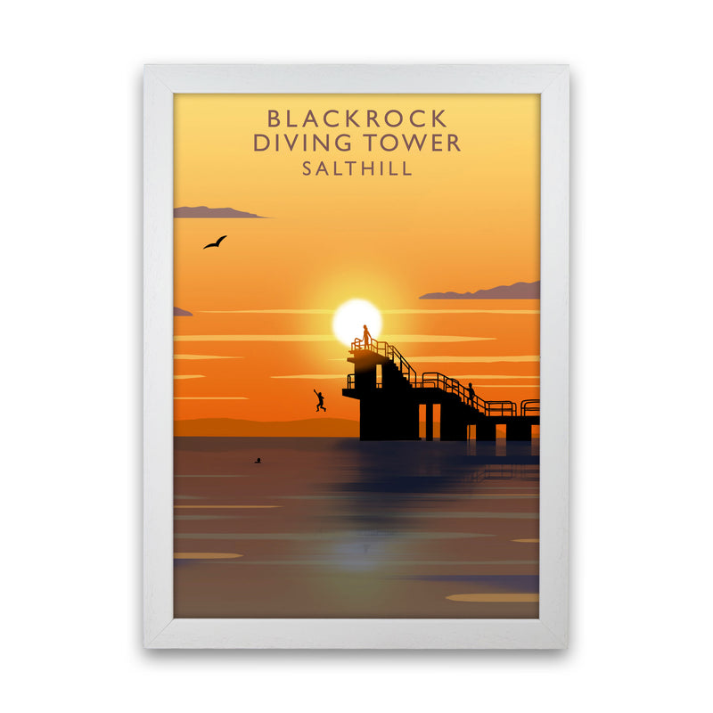 Blackrock Diving Tower (Sunset) (Portrait) by Richard O'Neill White Grain