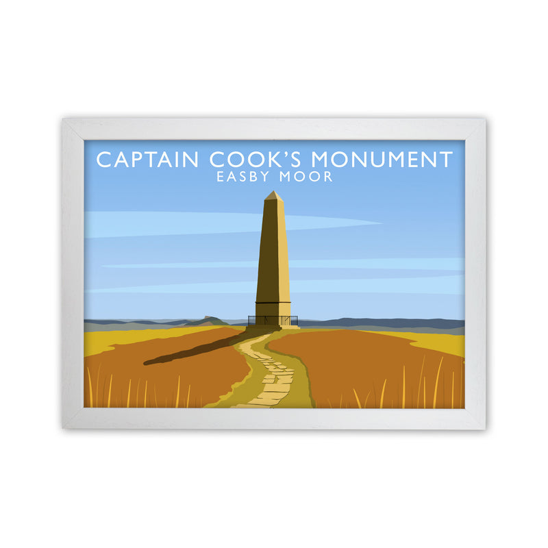 Captain Cooks Monument (Landscape) by Richard O'Neill White Grain