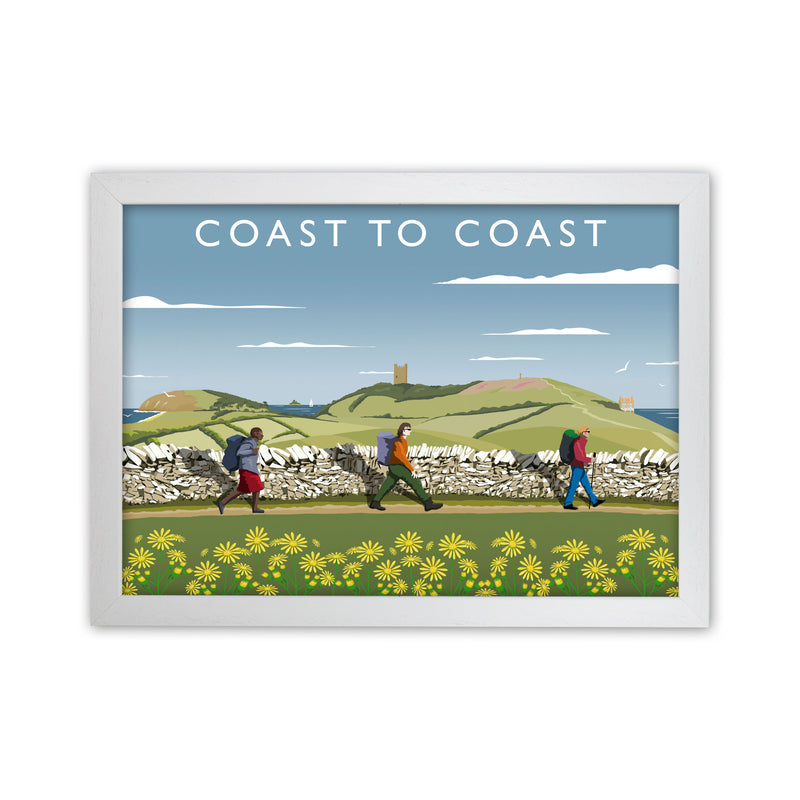 Coast To Coast Art Print by Richard O'Neill White Grain