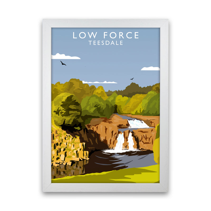 Low Force Teesdale (Portrait) by Richard O'Neill Richard O'Neill White Grain