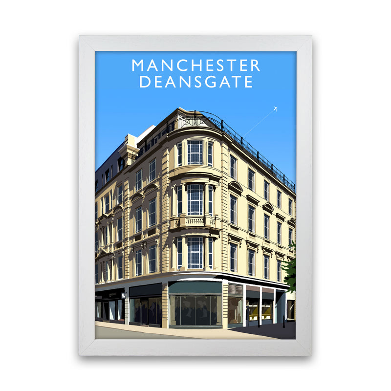 Manchester Deansgate (Portrait) by Richard O'Neill White Grain