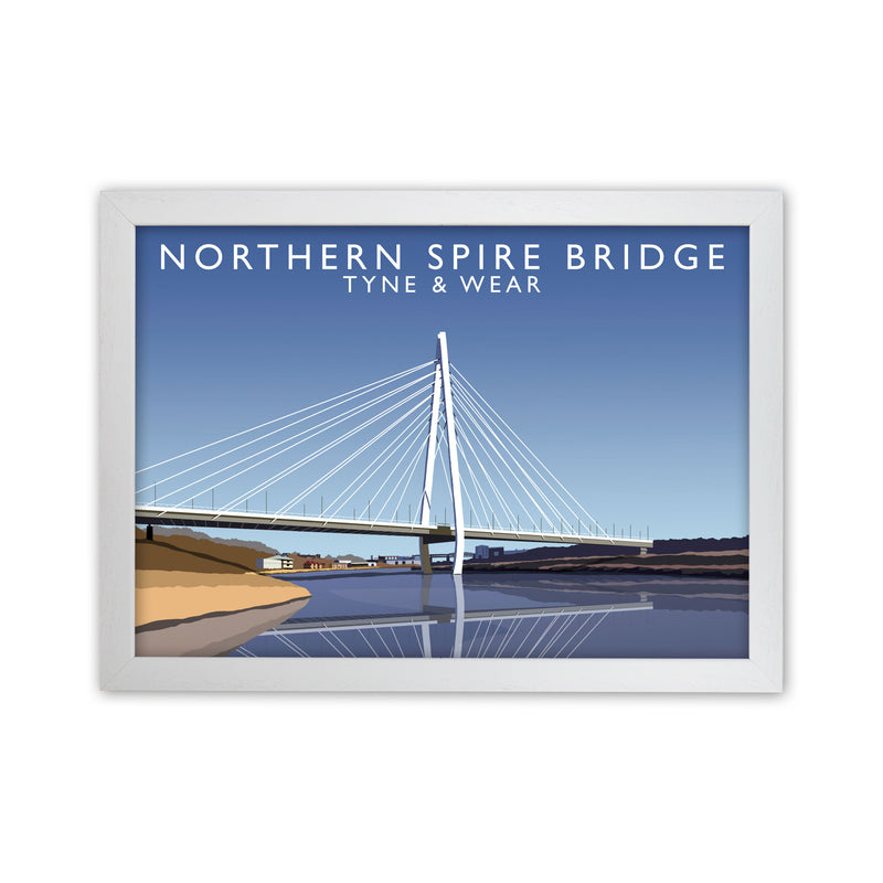 Northen Spire Bridge (Landscape) by Richard O'Neill White Grain