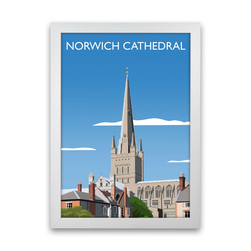 Norwich Cathedral Art Print by Richard O'Neill White Grain