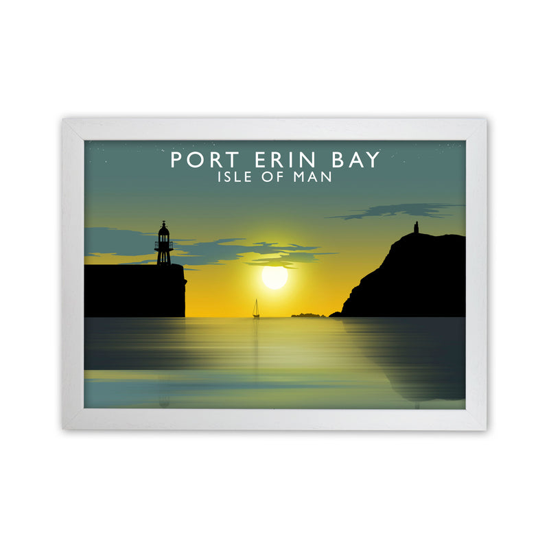 Port Erin Bay (Landscape) by Richard O'Neill White Grain