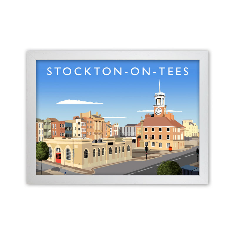 Stockton On Tees (Landscape) by Richard O'Neill White Grain