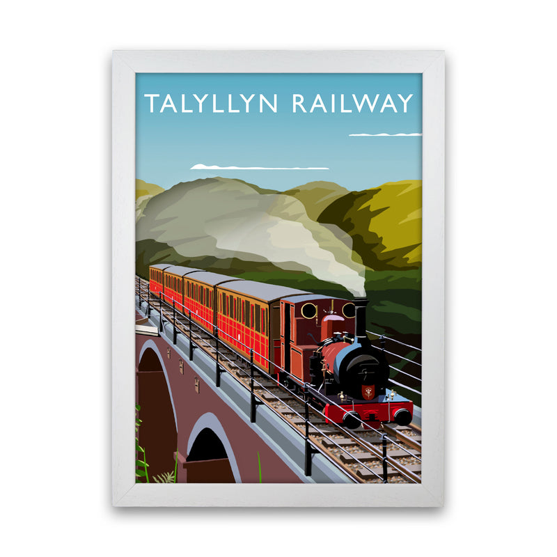 Talyllyn Railway (Portrait) by Richard O'Neill White Grain