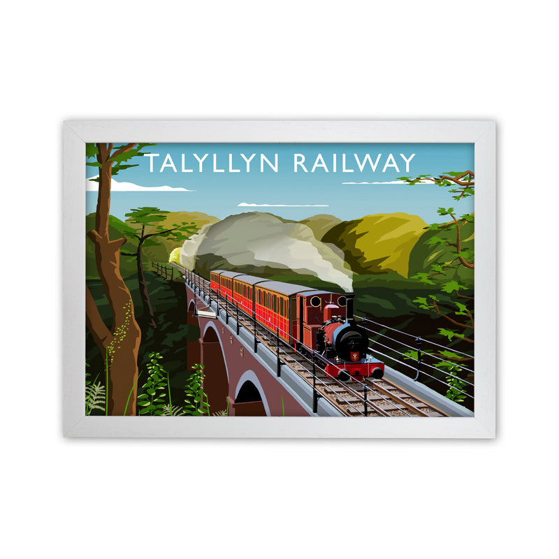 Talyllyn Railway Art Print by Richard O'Neill White Grain