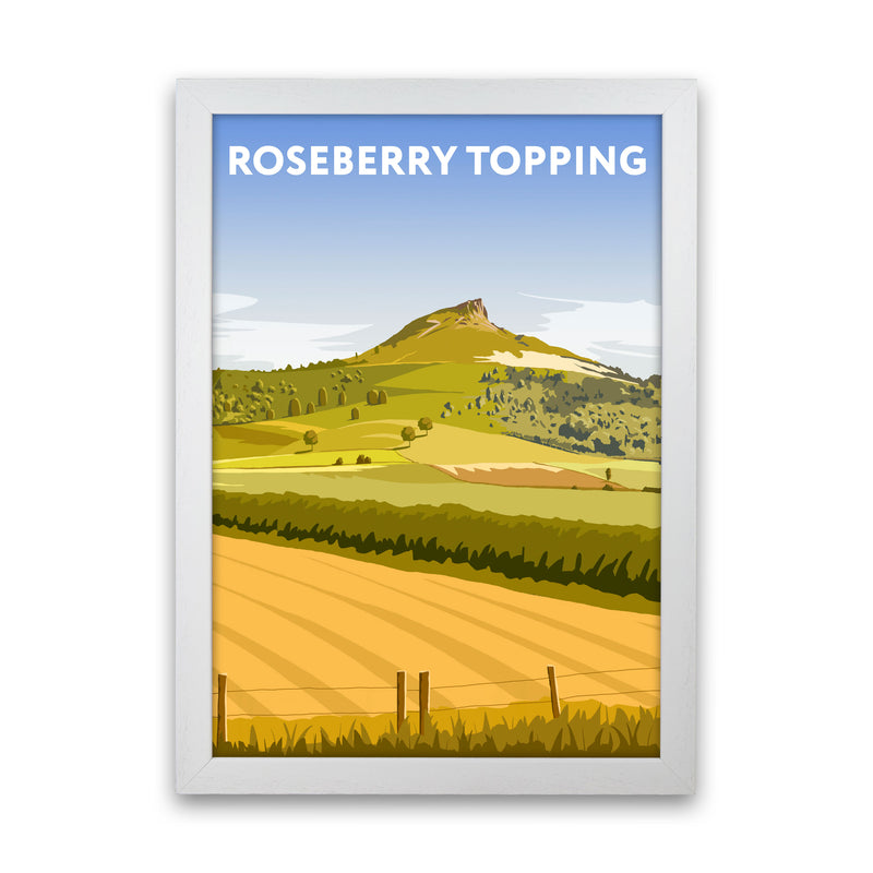 Roseberry Topping2 Portrait by Richard O'Neill White Grain