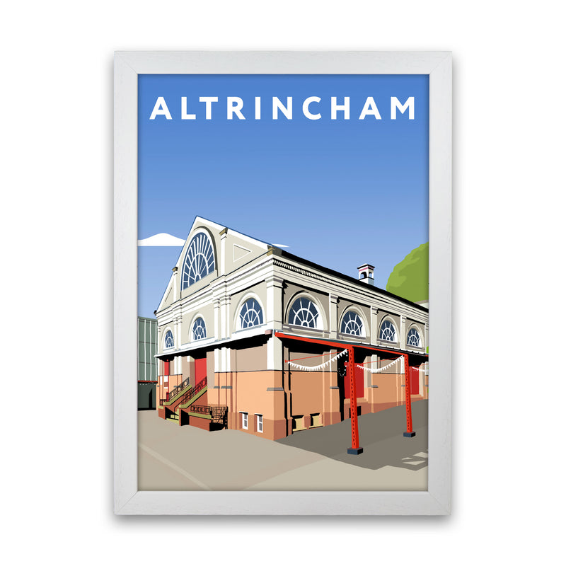 Altrincham Art Print by Richard O'Neill White Grain